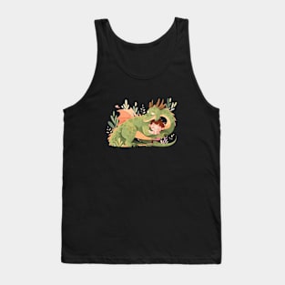 Adorable Dragon Animal Loving Cuddle Embrace Children Kid Tenderness Tank Top